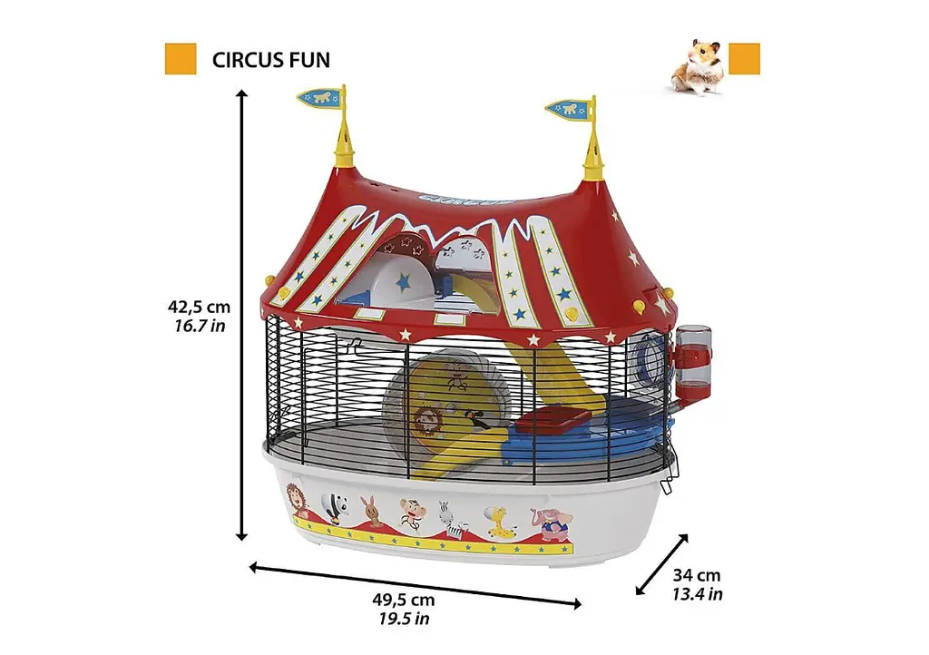 Клітка для хом'яків Ferplast Circus Fun 49.5x34x42.5 см 57922799 - фото 2