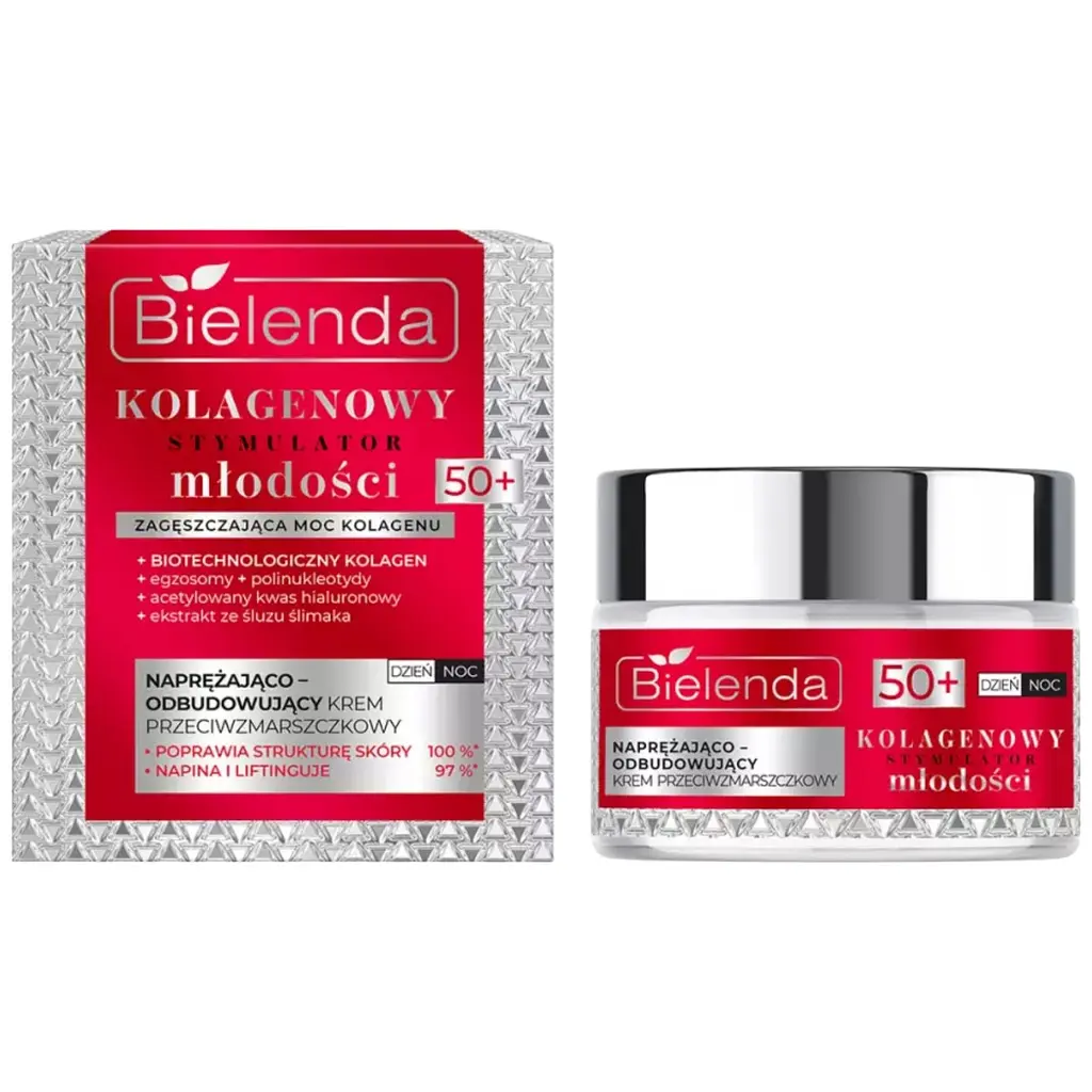 Крем Bielenda Collagen Youth Stimulator Підтягуючий проти зморщок 50+, 50 мл - фото 2