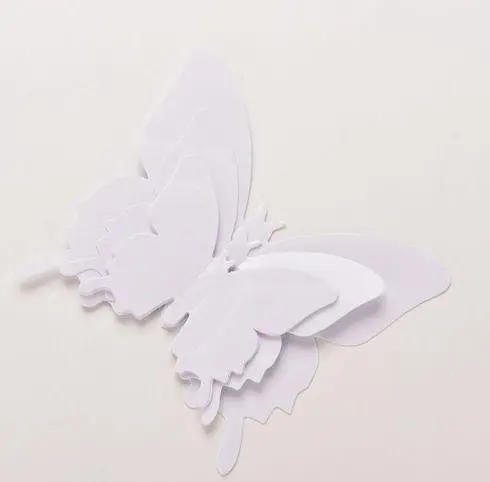 Метелики для декору 12 штук білий - фото 4
