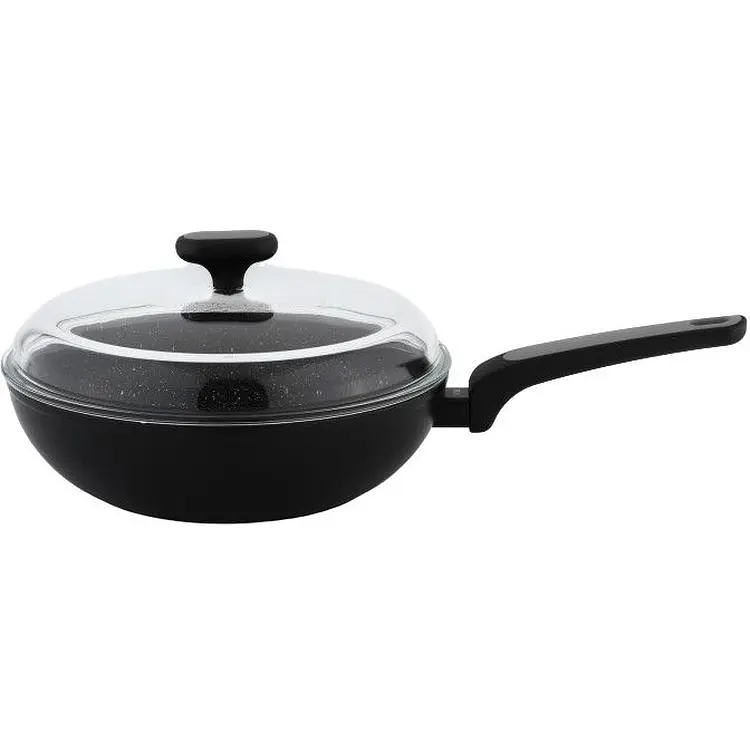 Сковорідка Nois Salto Silver Wok з кришкою 28 см (830904) - фото 2