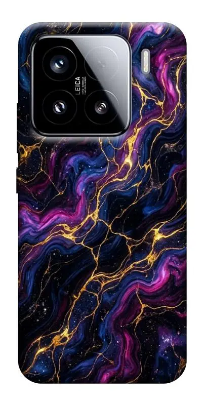 TPU чохол Demsky Purple space marble для Xiaomi 15