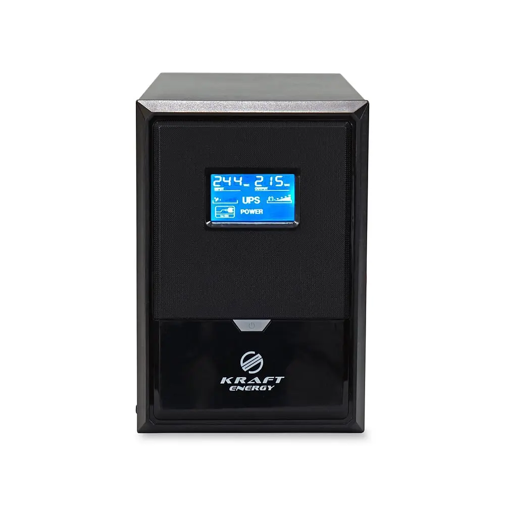 Джерело безперебійного живлення Kraft KRF-B2000VA/1200W(LCD)24V UPS під зовнішній акумулятор (42-00046)