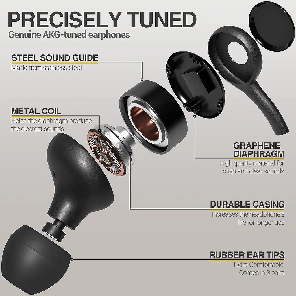 Оригінальні гарнітура навушники з мікрофоном AKG Samsung Type-C Black GH59-12252A - фото 6