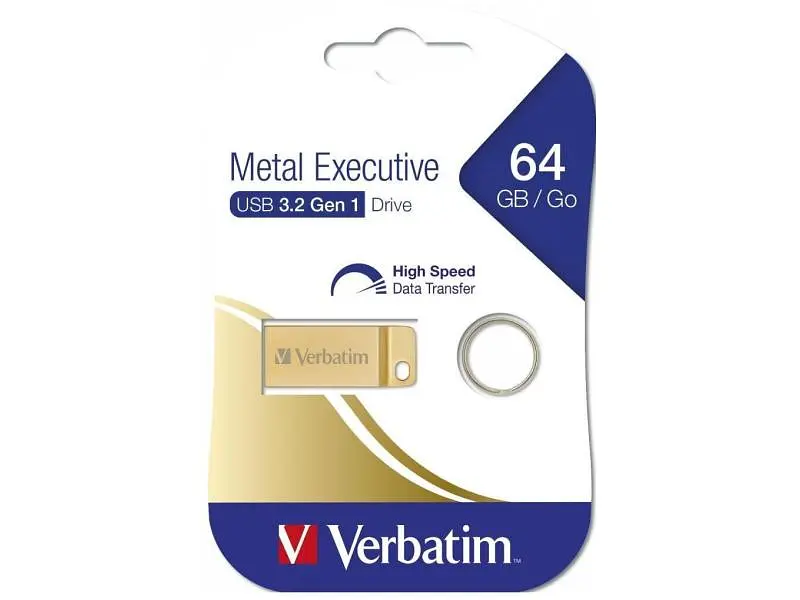 USB флеш накопичувач Verbatim 64 GB Metal Executive Gold (99106) - фото 5