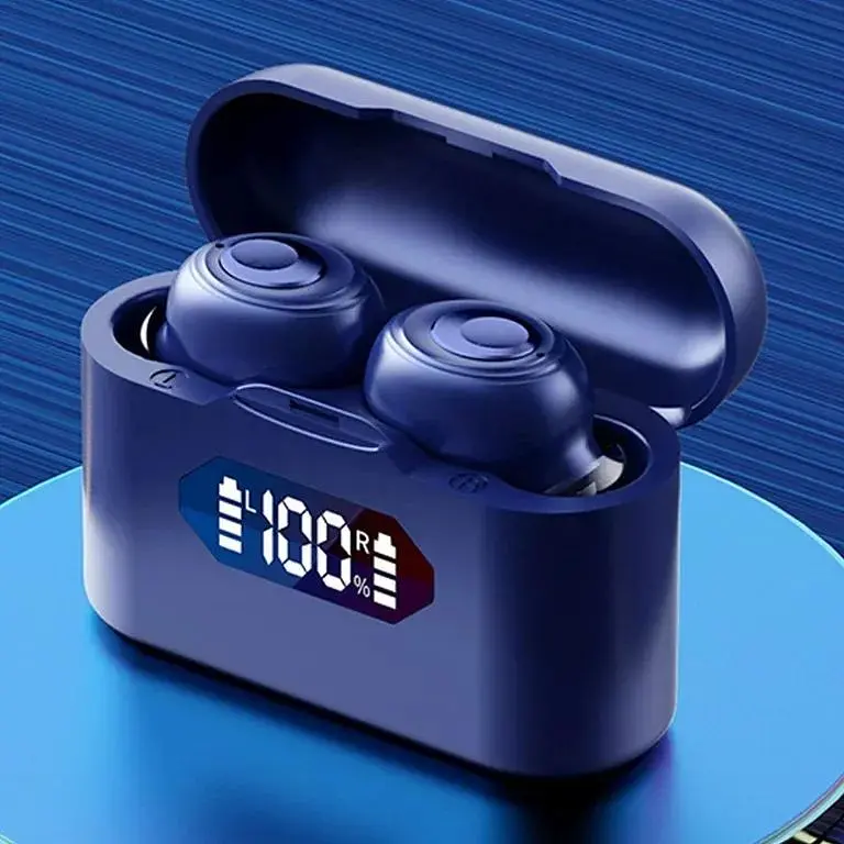 Бездротові навушники TWS X37 Bluetooth із зарядним кейсом та індикатором заряду Чорні - фото 2
