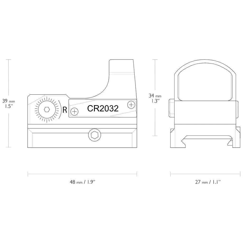 Прицел коллиматорный Hawke Micro Reflex Sight 3 MOA Weaver - фото 3