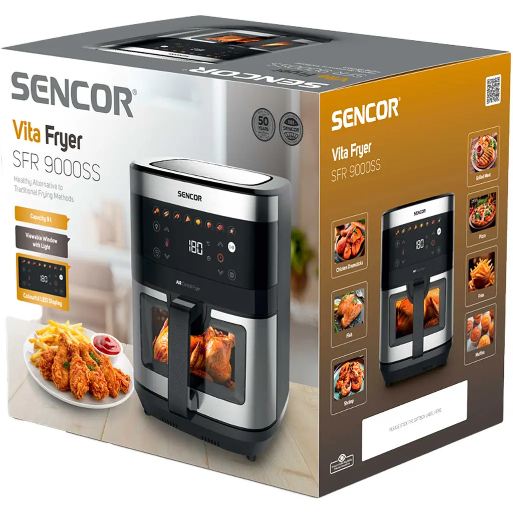 Мультипіч Sencor Vita сіро-чорний 9 л 1700 Вт (SFR9000SS) - фото 18