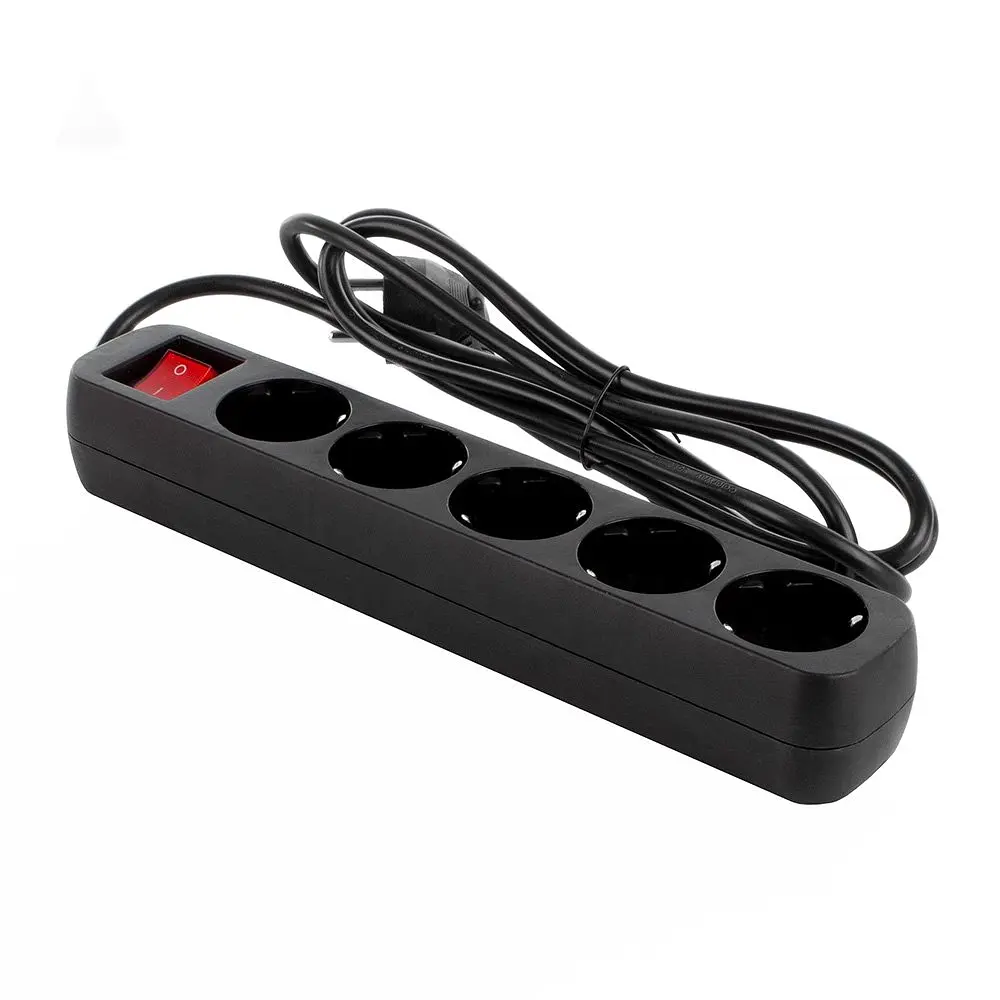 Мережевий фільтр-подовжувач ColorWay CW-PSEA52BK (5р-2м) Black - фото 2