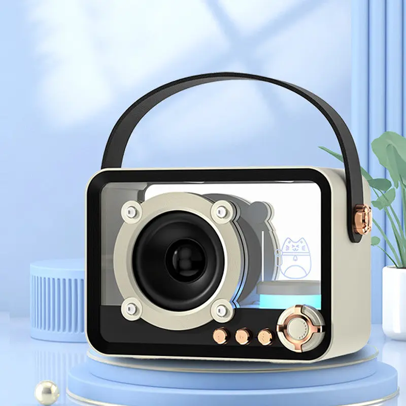 Bluetooth колонка QD05 Retro Style Biege - фото 2