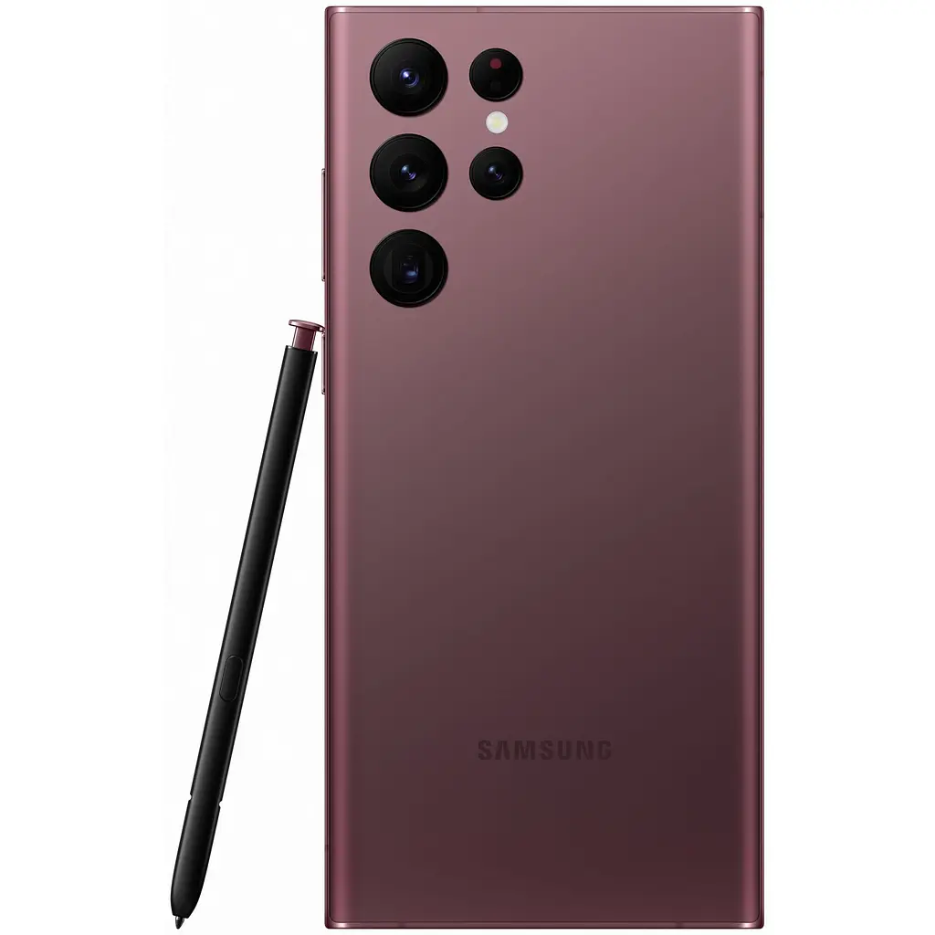 Смартфон Samsung Galaxy S22 Ultra 8/128 Gb Burgundy (S908B/DS) - фото 3
