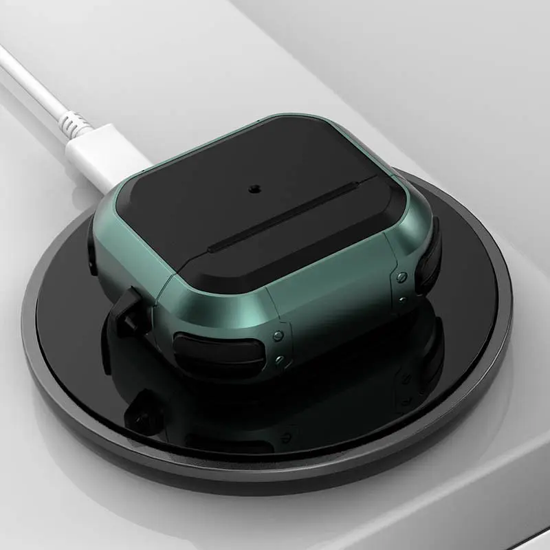 Футляр противоударный Black ed. для наушников Airpods 3 Apple Green - фото 6