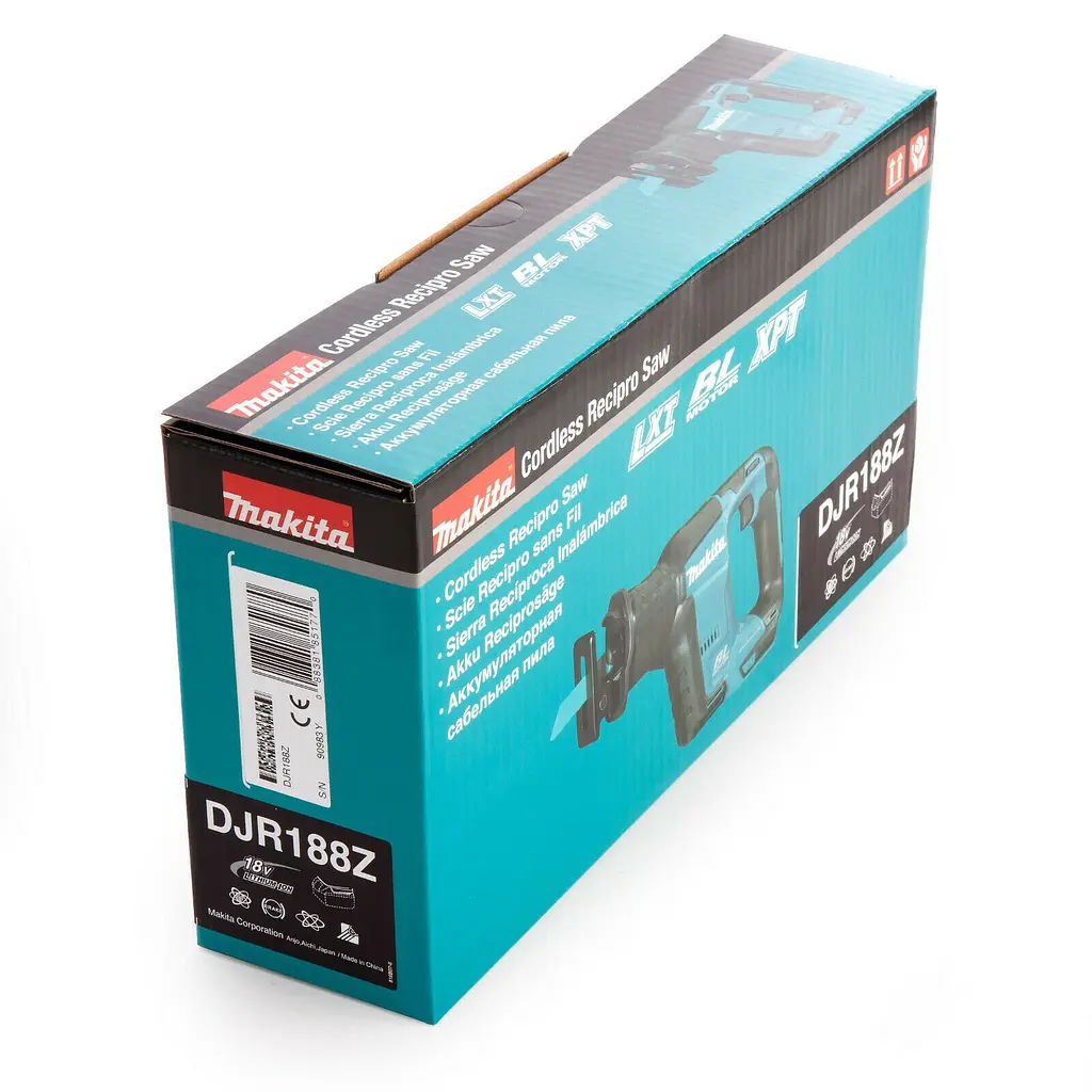 Пила шабельна акумуляторна Makita DJR188Z (20 мм, 3000 об/хв, 460 Вт, BL, LXT, без акумуляторів та зарядного пристрою) - фото 4