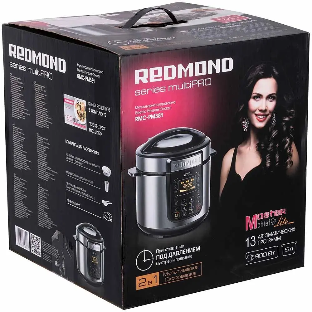 Уцінка. Мультиварка-скороварка Redmond RMC-PM381 (RMC-PM381) - фото 7
