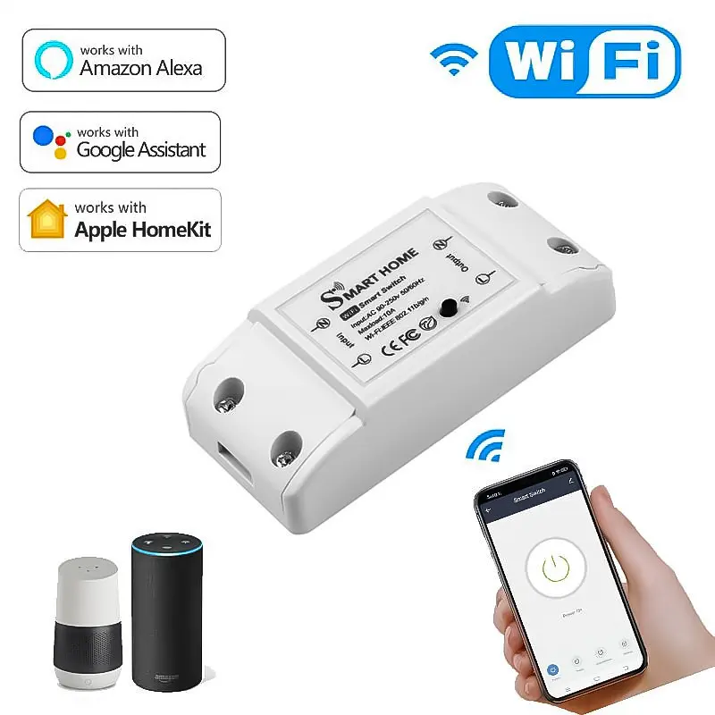 Wifi реле для розумного будинку Smart Breaker SS-8839-02 розумний вай фай вимикач смарт вимикач - фото 3