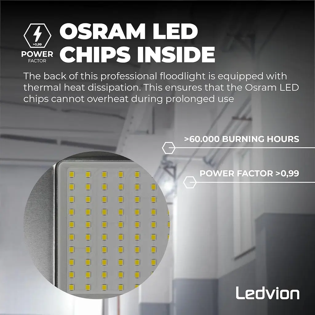 Світлодіодний прожектор Ledvion 150 Вт, 6500K, 12500 лм, IP65 - фото 5