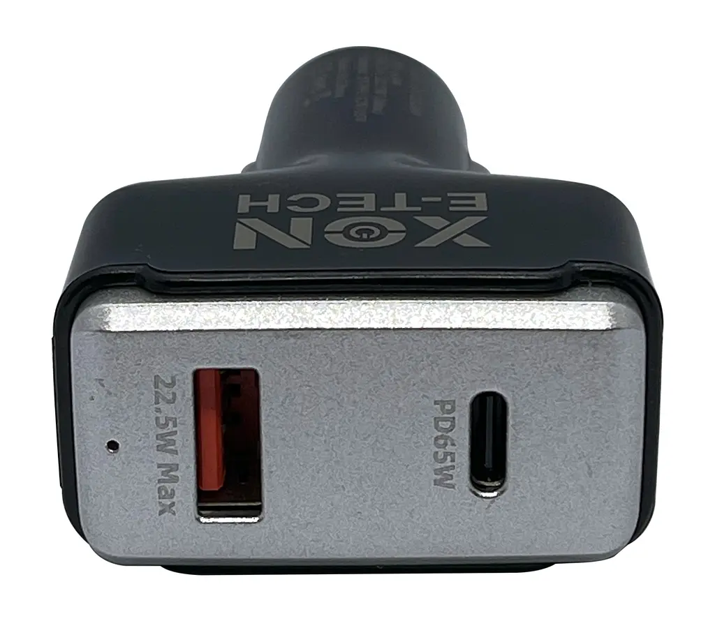 Автомобильное зарядное устройство XON MaxCharge Type-C 87.5W (Type-C PD65 + Type-A 15V/1.5A) Black (SC42CL6W1B 3524) - фото 6