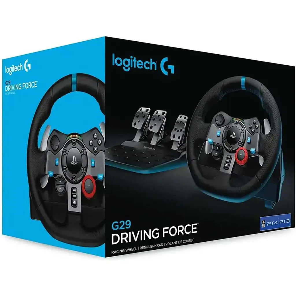 Ігрове кермо з педалями Logitech G29 Driving Force Racing Wheel (941-000110, 941-000112) [33293] - фото 3