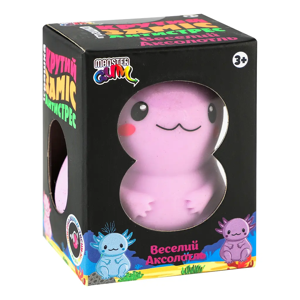 Игрушка-стрейч Monster Gum Веселый Аксолотль 6.5 см (CKS-10766) - фото 4