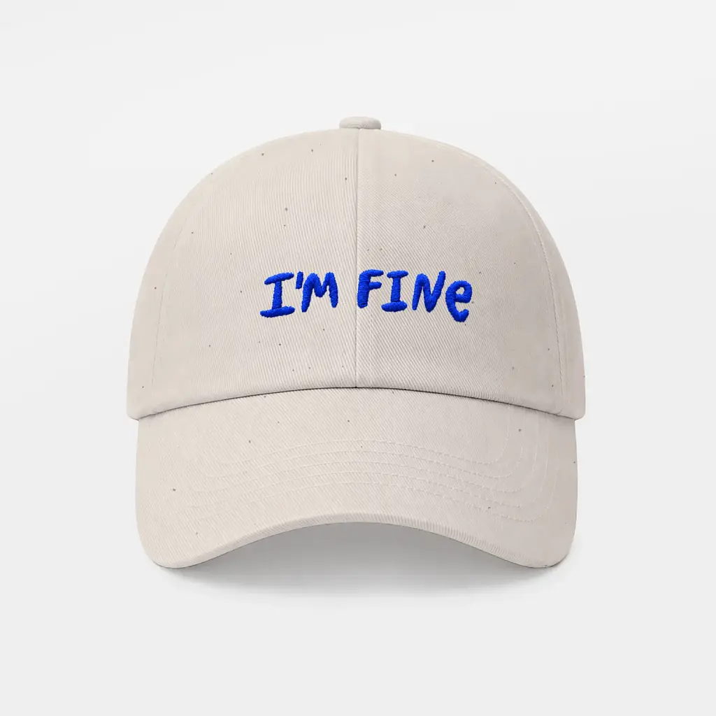 Кепка «I’m fine» бежева - фото 6
