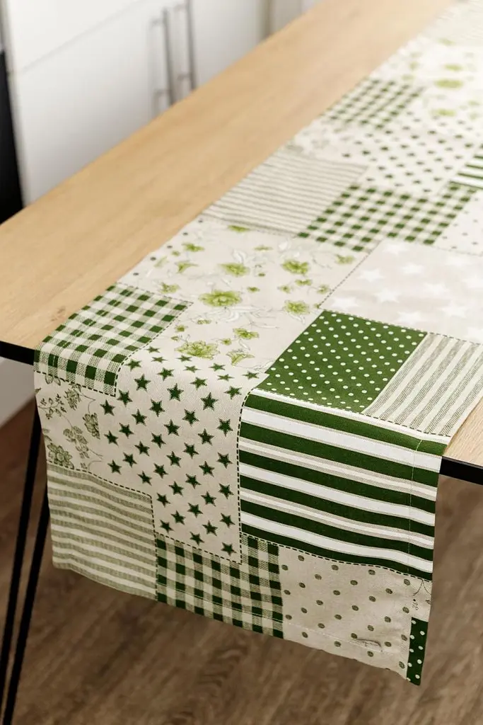 Ранер Прованс Господиня Печворк 140х40 см зелений (31542) - фото 2