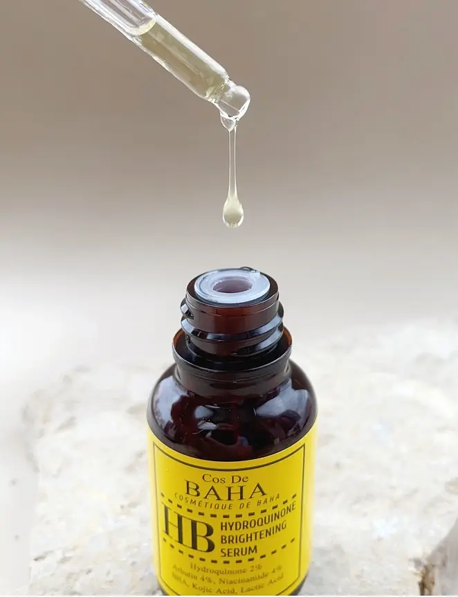 Сыворотка против пигментации с арбутином, ниацинамидом, койевой кислотой Hydroquinone Brightening Serum Cos De Baha 30 мл - фото 3