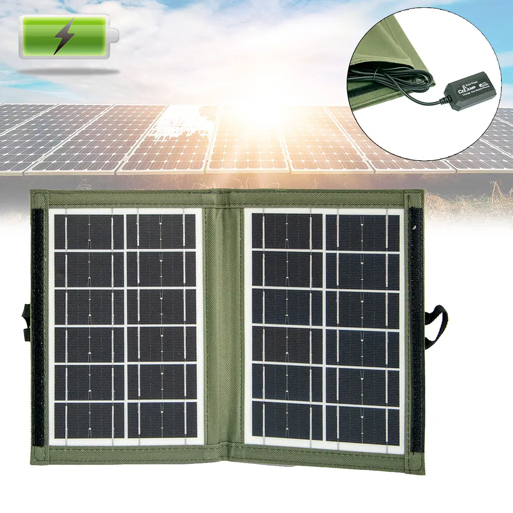 Сонячна панель у вигляді книги для заряджання телефону CL-670 7.2W 6V 1.2A - фото 2