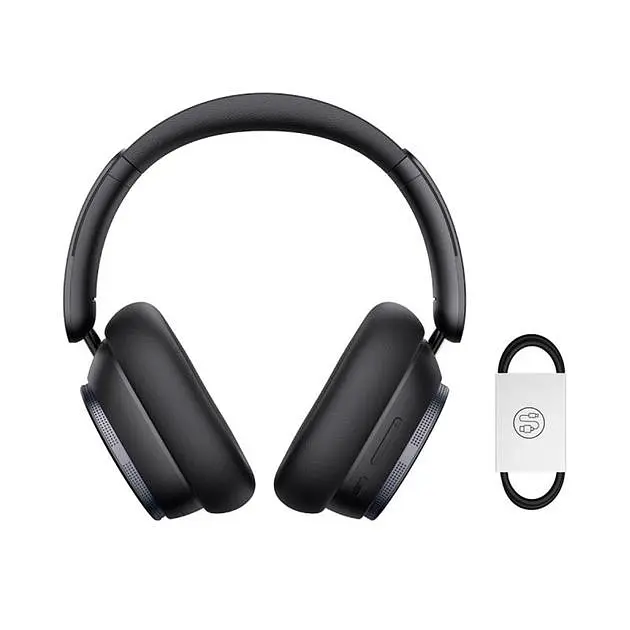 Беспроводные наушники Baseus H1 Pro CN Bowie  Noise-Cancellation Wireless Headphones, BT5.3, ANC, EQ, 60-80h, black - фото 6