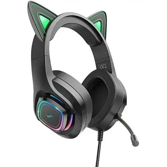 Навушники Hoco HF Stereo W107 Cute Cat Ears Elf (6931474791269) - фото 2