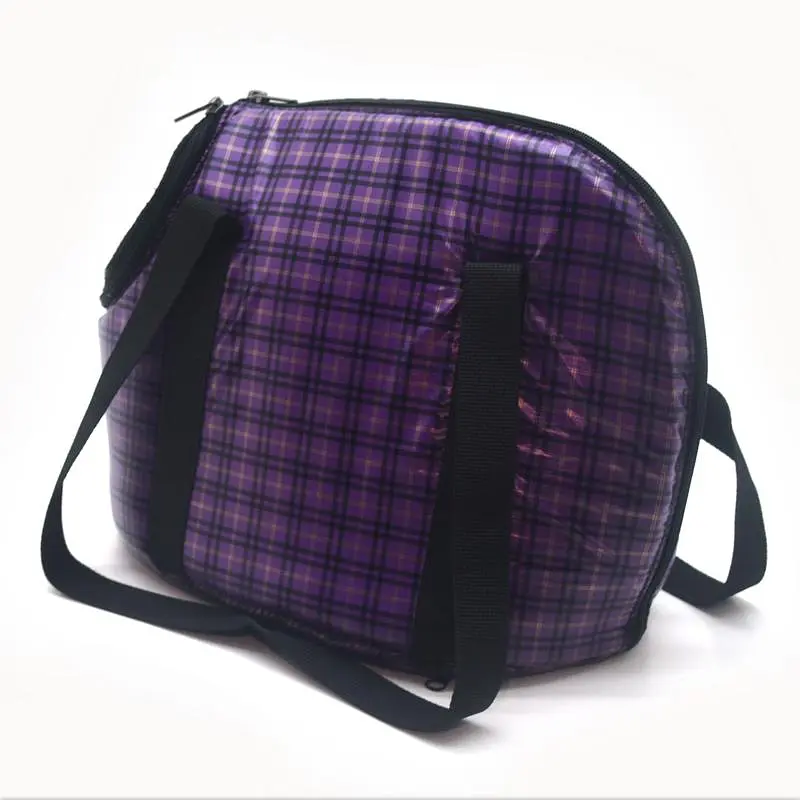 Сумка переноска Zoo-hunt Клітка для котів та малих порід собак фіолетова №0 22х32х27 см - фото 5