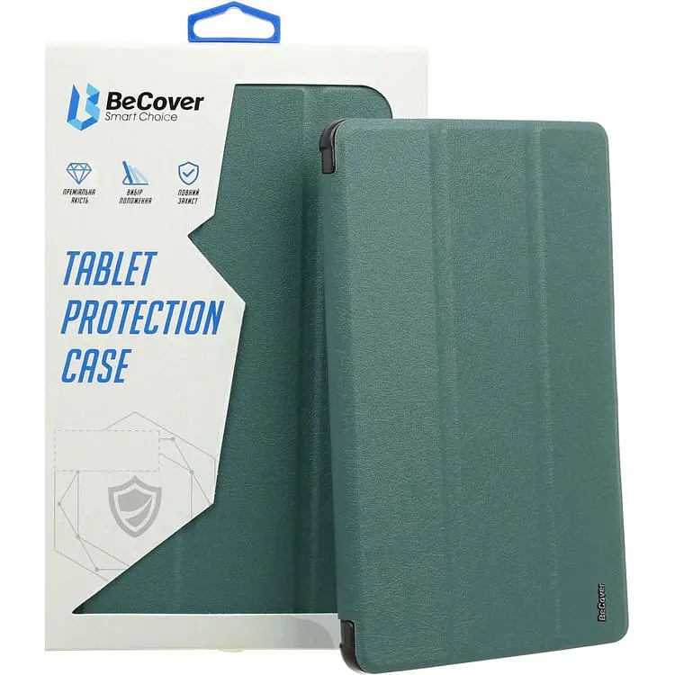 Чехол-книжка BeCover Tri Fold Soft TPU Silicone для Apple iPad Pro 11" M4 2024 Dark Green (711746) - фото 6