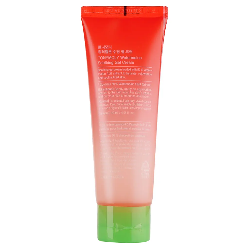 Крем для обличчя Tony Moly Watermelon Soothing Gel Cream, заспокійливий з екстрактом кавуна, 120 мл - фото 3