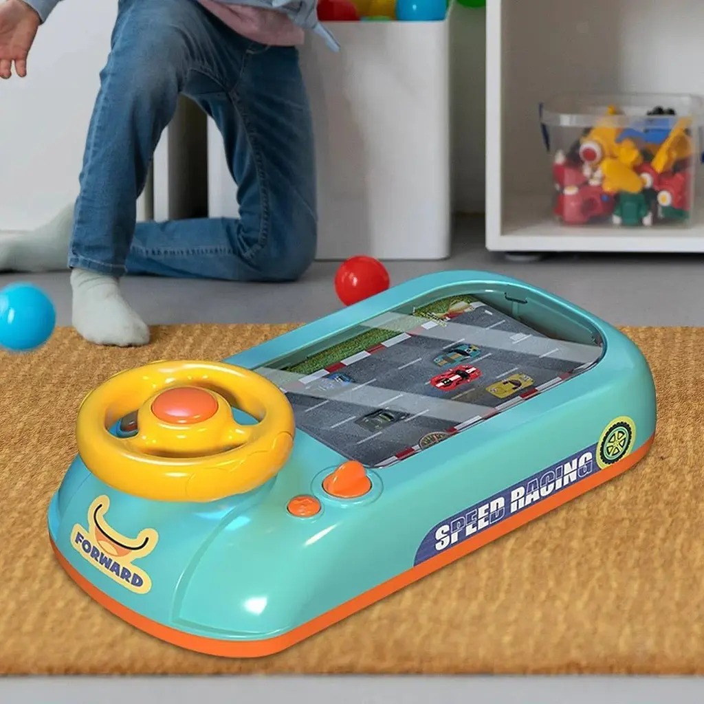 Дитячий музичний електронний симулятор водіння Car Racing Adventure - фото 7