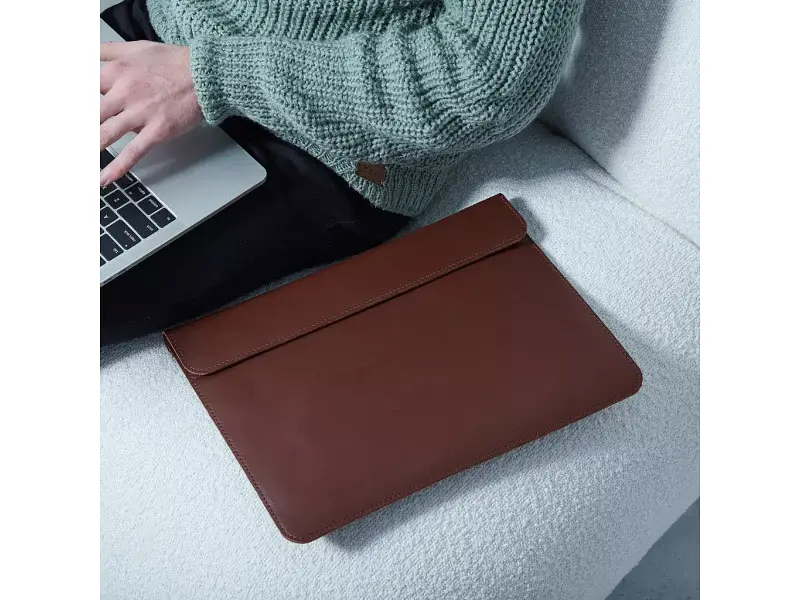 Чохол для ноутбука InCarne Klouz MacBook Pro 16 2019-2025 (класична шкіра) коричневий (klouz-brown-pro-16) - фото 3