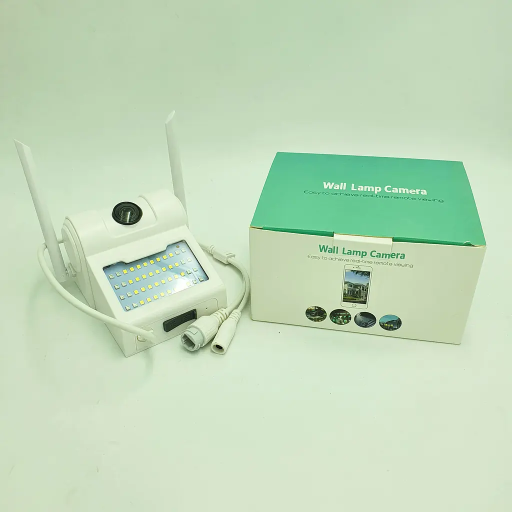 IP Камера відеоспостереження вулична Wi Fi з Led та ІЧ світильником прожектором HD 1080p 2 Mp UKC CAMERA D2 білий - фото 4