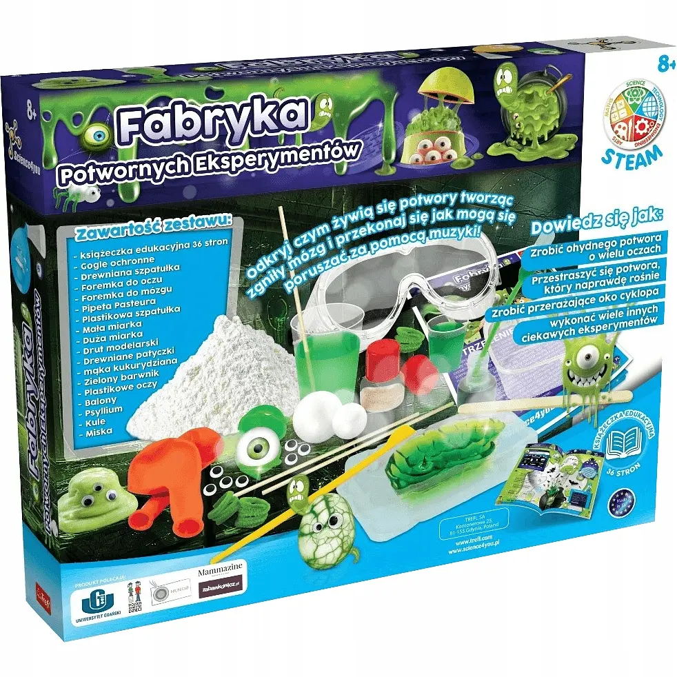 Набор для создания слаймов "Фабрика ужасных экспериментов" - Trefl 61393 - фото 3