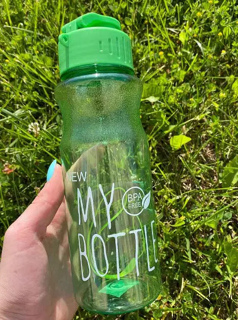 Бутылка для воды и напитков My Bottle 600 мл дорожная пластиковая Зеленая - фото 2