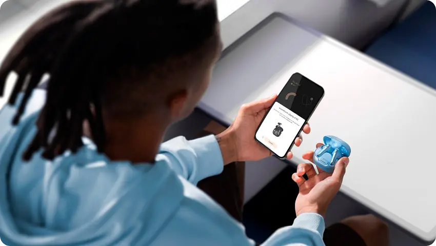 Навушники SoundCore Liberty 4 NC Light Blue (A3947G61) [94015] - фото 7