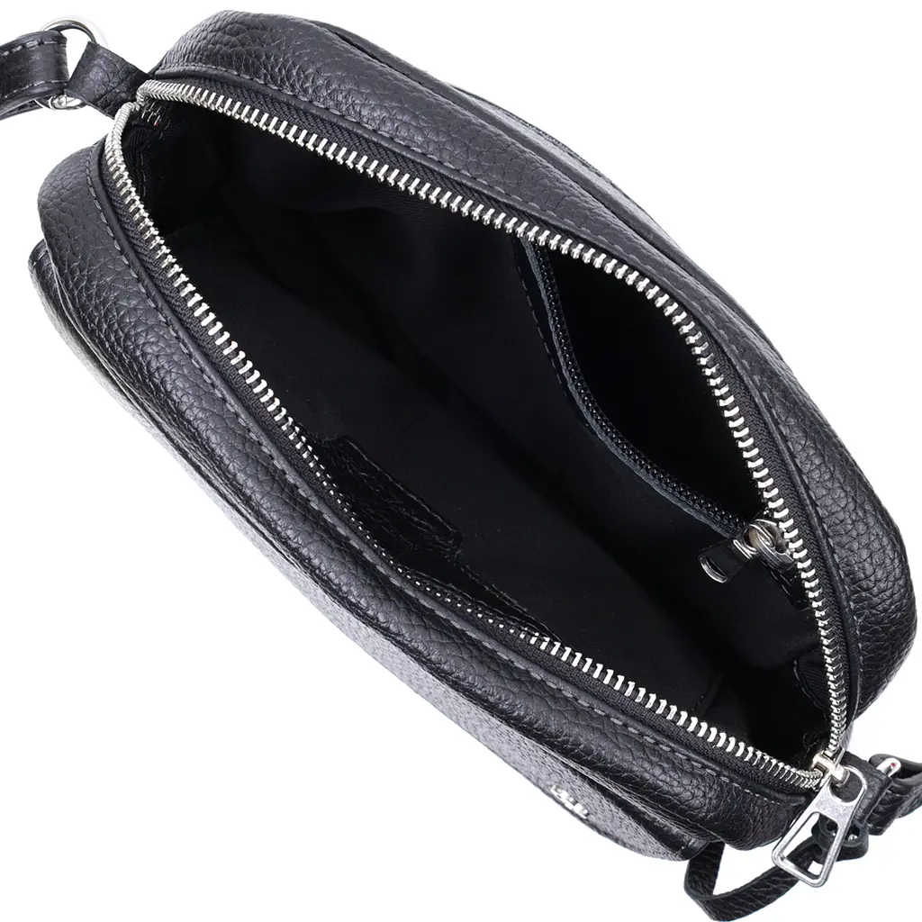 Шкіряна жіноча сумка Grande Pelle 23х17х7 см sum0023595 - фото 4