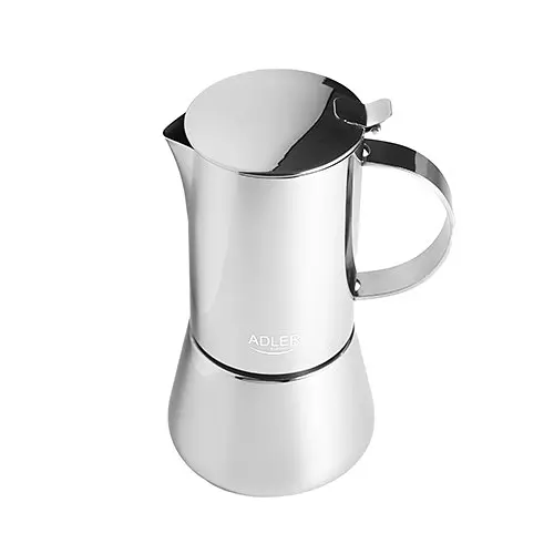 Кофеварка гейзерная Adler AD 4419 300 мл 6 чашек алюминиевый корпус для всех типов плит - фото 3
