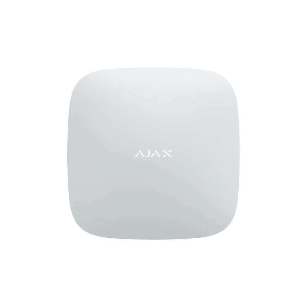 Інтелектуальна централь Ajax Hub 2 Plus біла з WiFi, 2G, 3G, 4G, Ethernet, підтримкою датчиків з фотоверифікацією (26-00035)
