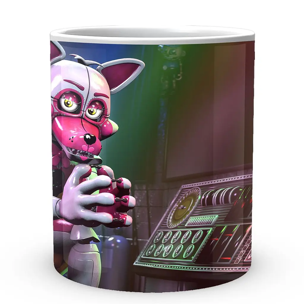 Кухоль GeekLand Five Nights At Freddys П'ять ночей з Фредді Funtime Foxy Сидить FN.02.389 330 мл білий - фото 2