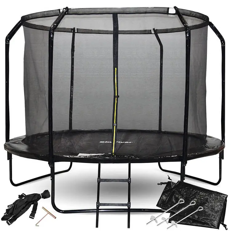 Батут садовий SkyFlyer Black 10 футів зі сходами 304 см (TR0034) - фото 2