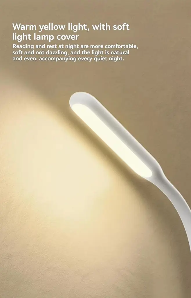 USB LED лампа CUKTECH (ZMI) LED 2 AL003 для ноутбука Power Bank портативна світлодіодна 5 режимів гнучка Black - фото 6