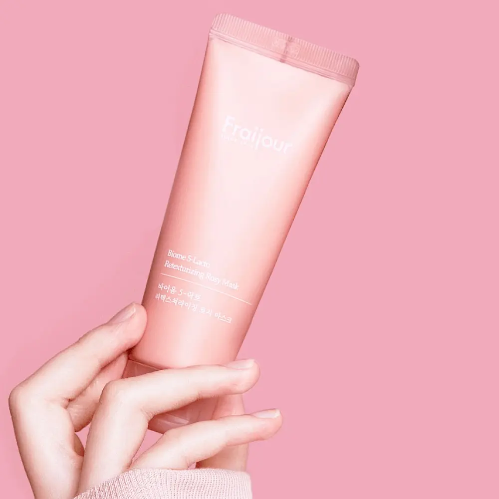 Пом'якшуюча глиняна маска з пробіотиками 5-Lacto Retexture Rosy Mask Fraijour 75 мл - фото 4