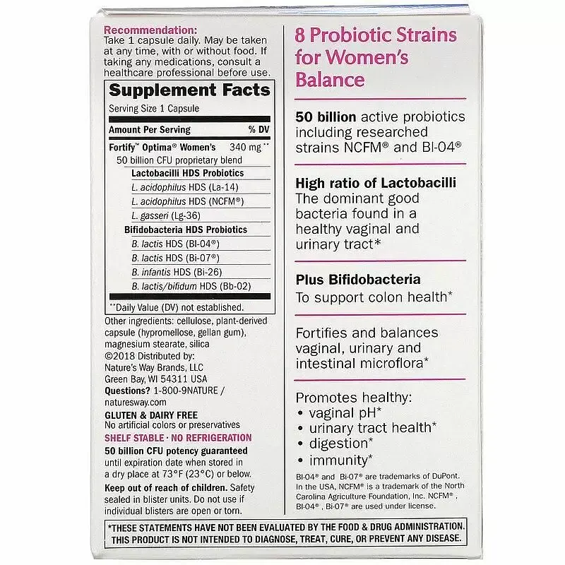 Пробиотик для женщин Nature's Way Primadophilus Optima 30 капсул - фото 2