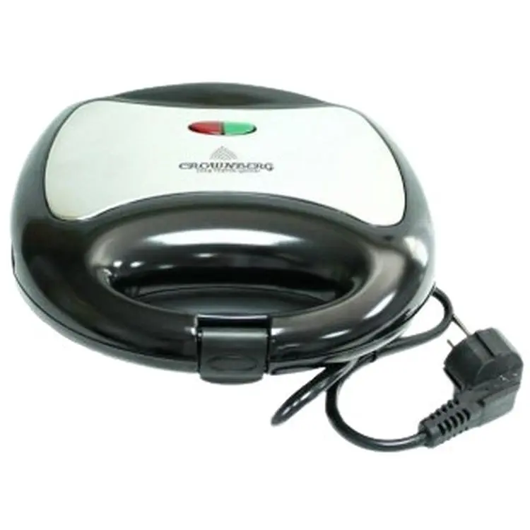 Сэндвичница Crownberg CB-1069 антипригарная 750 Вт черная (CB-1069_496) - фото 3