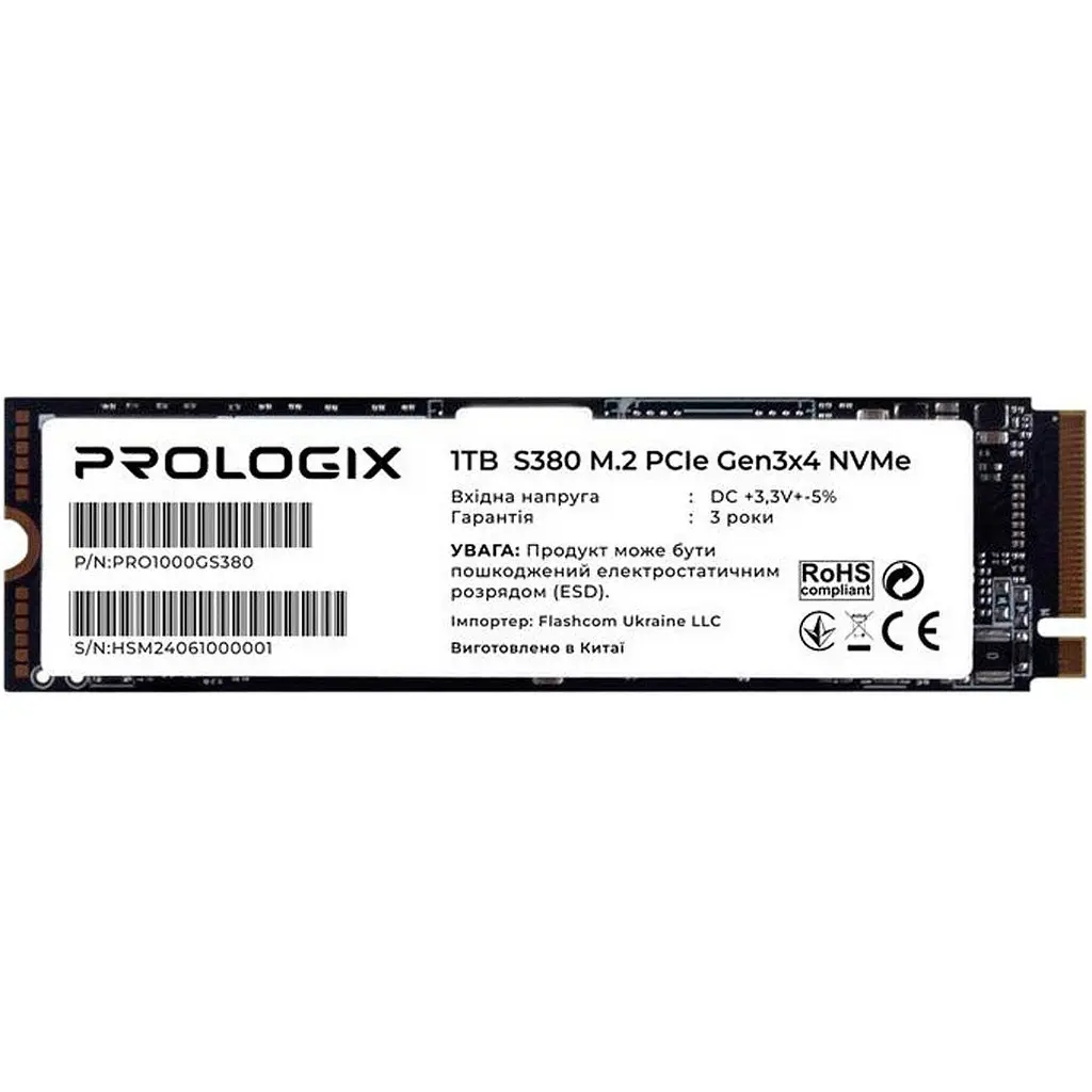 SSD накопичувач Prologix S380 1TB (PRO1000GS380) [119330] - фото 2