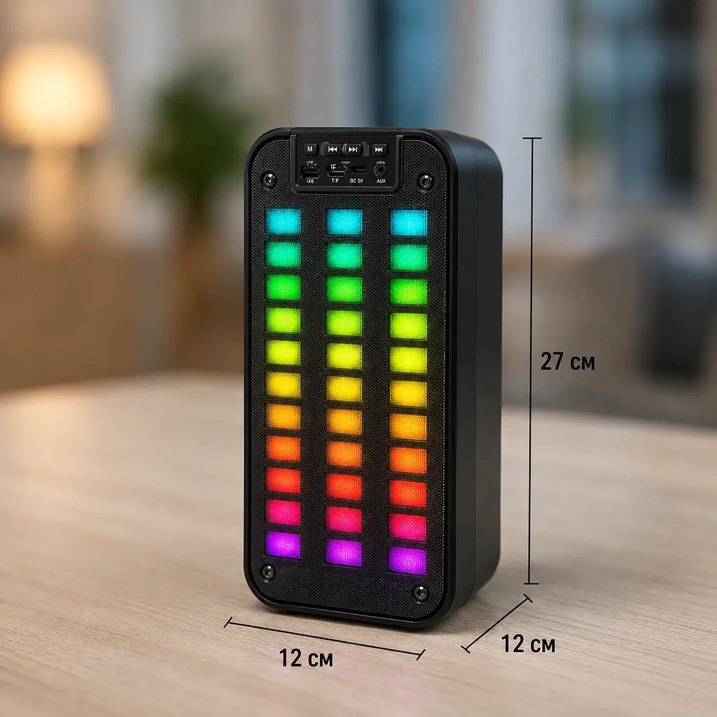 Колонка Bluetooth GTS-1872 Sea V / Акустика з Bluetooth / Музична колонка з RGB підсвічуванням - фото 4