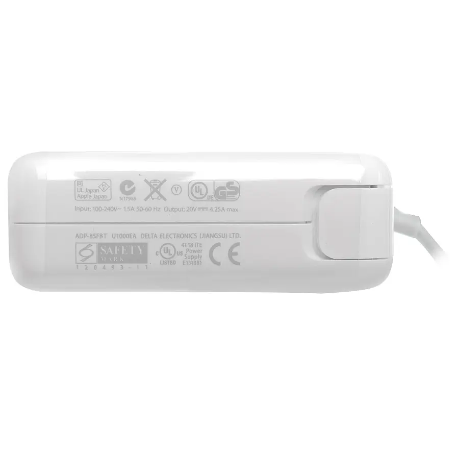 Блок живлення для ноутбука Apple MagSafe2 20V, 4.25A, 85W, White (з євро-адаптером), Т-подібний роз'єм MagSafe2 - фото 2