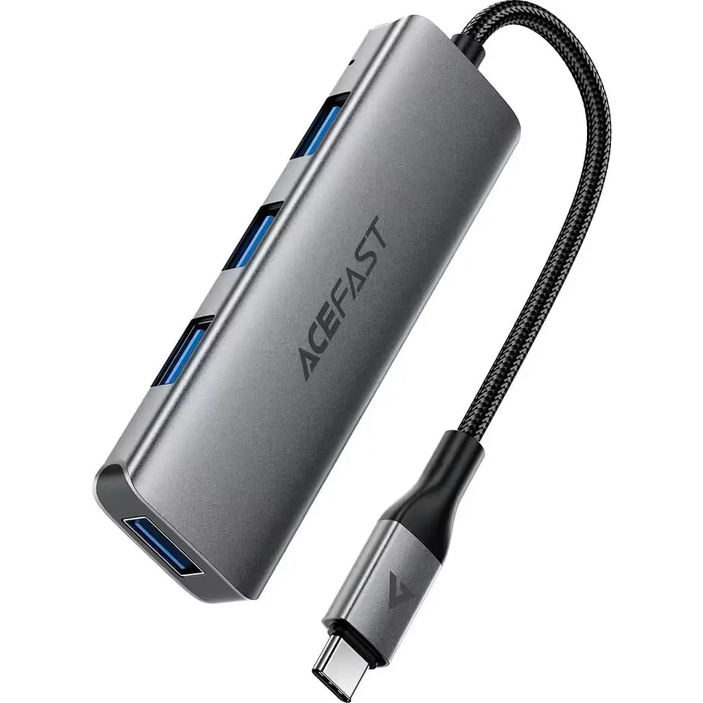 USB-Хаб Acefast J15 3.0 - 4xUSB-A 3.0 1м Black (6974316285908) - фото 2